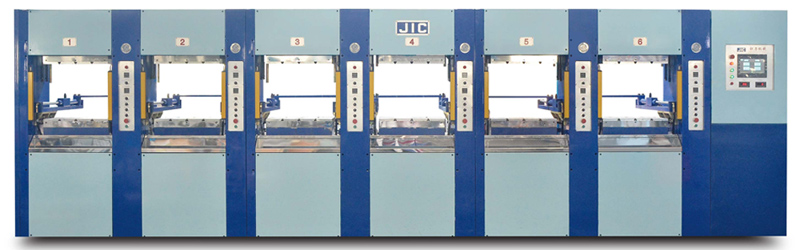 ماكينة تصنيع الأحذية بالقولبة بالضغط EVA بلونين (صب EVA)